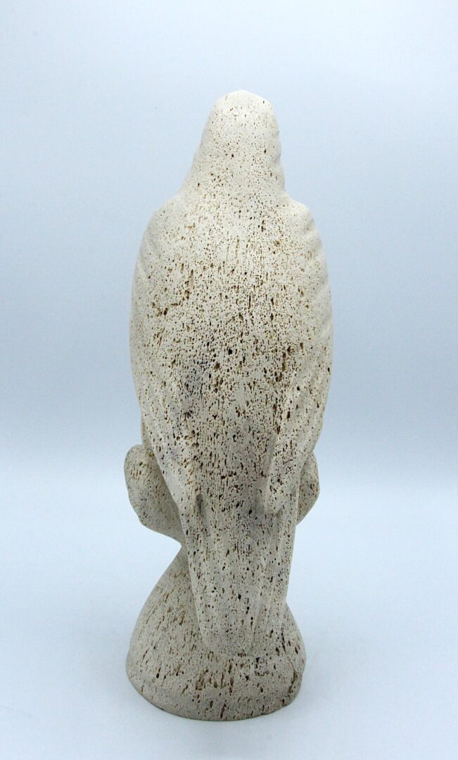 bird inuit art sculpture in whale bone