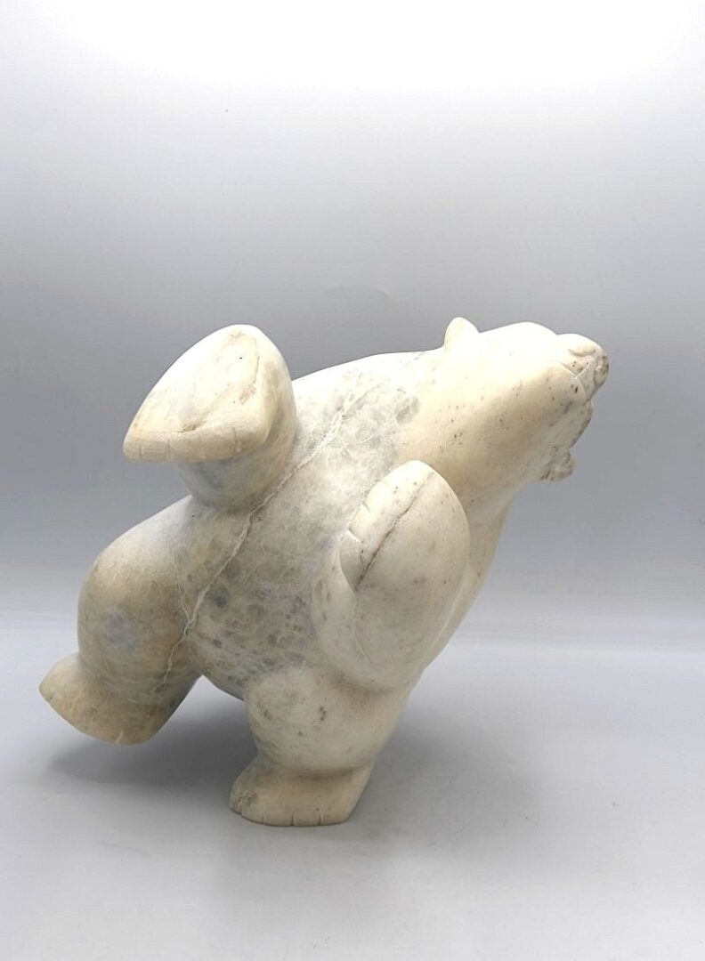 dancing bear inuit art sculpture cape dorset marble