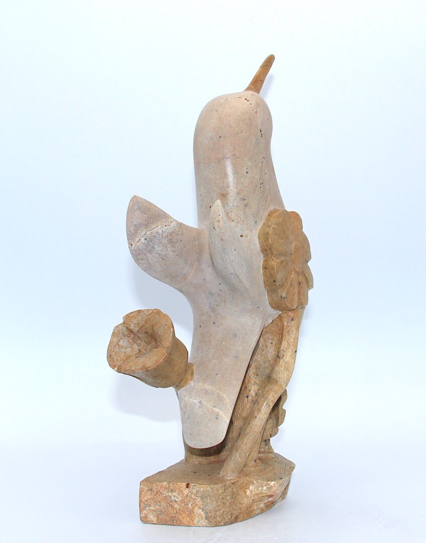 humming bird iroquois art sculpture made in soapstone
