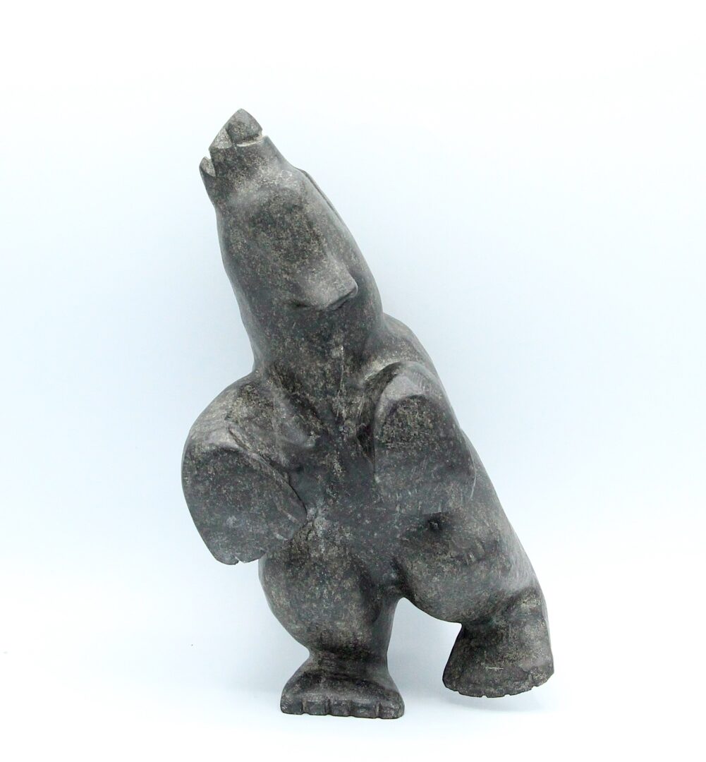 bear Inuit Art Sculpture in Serpentine