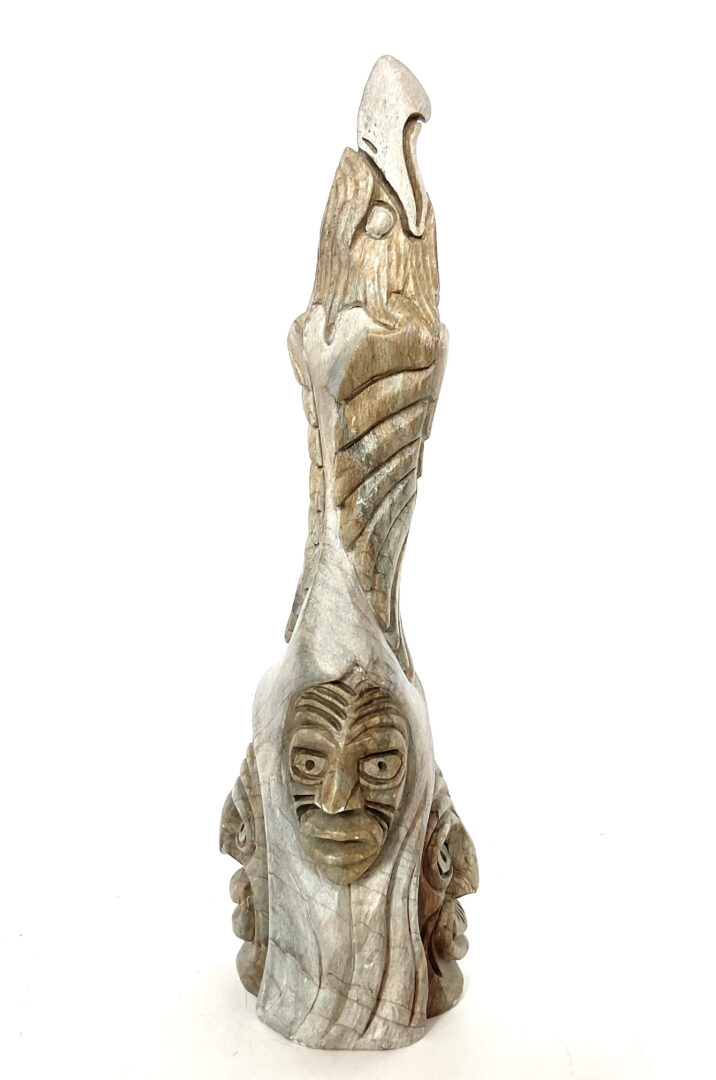 One original Onondaga hand carved sculpture by Josy Thomas 