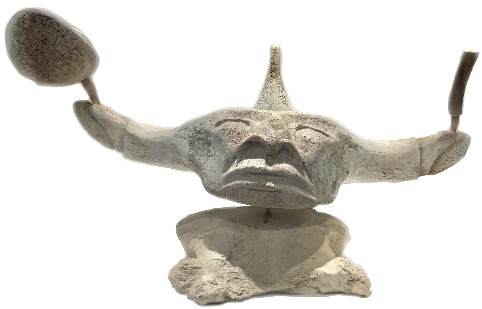 Whalebone Shaman Shaman Billy Merkosak Inuit Sculptures Art – Inuit  Sculptures Art Gallery
